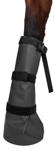 Generisch Stiefel zum Einweichen von hufen | PflegeFür,Verstellbarer Hufbad | für Stall, Feld, Training, Outdoor Rennen, Ausflug, Wettbewerb