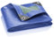 GardenMate 3m x 3m / 10ft x 10ft Tarpaulin Waterproof Heavy Duty - Universal Blue/Green tarp Sheet - Premium Quality Cover Made of 90gram/Square metre Tarpaulin