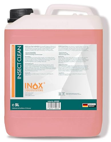 INOX® Nettoyant Insect- Clean, Produit anti-insectes Concentré, pour les véhicule - 5L