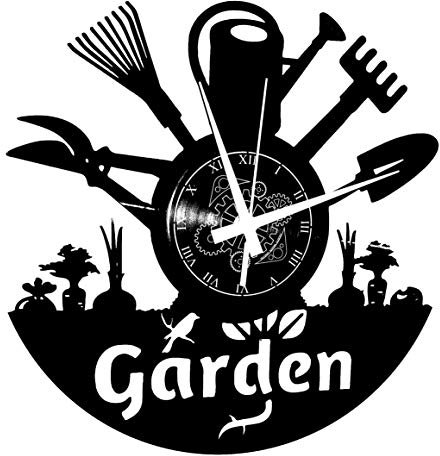 Instant Karma Clocks | Orologio da Parete Garden | Design Creativo con Attrezzi da Giardinaggio e Ortaggi | Arredo Originale per Amanti del Verde