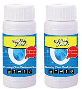 Detergente rapido schiumogeno per WC Agente chimico in polvere Agente di dragaggio del tubo Deodorante per tubi di fognatura della cucina Agente di dragaggio della pipeline del lavandino forte (2pcs)