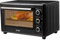 ICQN 50L Minibackofen mit Umluft, 1800 W, Innenbeleuchtung, 5 Kochfunktionen, 60 Min Timer, inkl. Backblech Set, Mini-Öfen