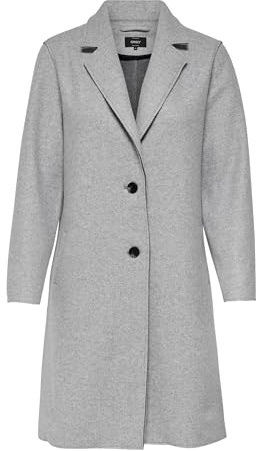ONLY Cappotto femminile ONLCARRIE Cappotto, Grigio chiaro Melange 2, S