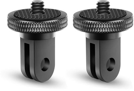 Vkesen Supporto per treppiede in alluminio da 1/4 pollici, adattatore per fotocamera Insta360 X5/X4/X3/ONE X2/ONE X, Sony, SJCAM, SJ4000, Xiaomi, Xiaoyi e altre fotocamere d'azione