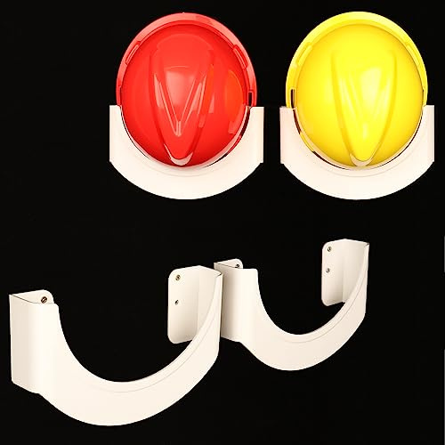 WLSANX Schutzhelm-Halter, 2satz, Wandmontierter Helmhalter, Platzierungs-Hängeständer für Werkstatt, Büro, Wohnzimmer