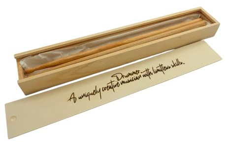 Personalisierte Drumstick-Geschenkbox aus Holz mit Wunschtext - Individuelle Gravur - Drumstick-Geschenkbox mit eigenem Text - Geschenkbox mit Wunschgravur