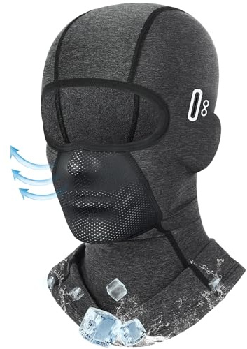 Balaclava Face Mask with Glasses Holes for Men Women Summer Cooling Shiesty Mask Sun UV Protection for Motorcycle Ski Work