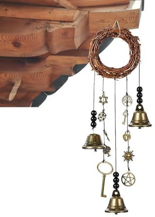 Scacciapensieri con campane a spaventose, scacciapensieri | Scacciapensieri decorativi per il gioco unico della strega, campane a spaventoso, incantevole strega