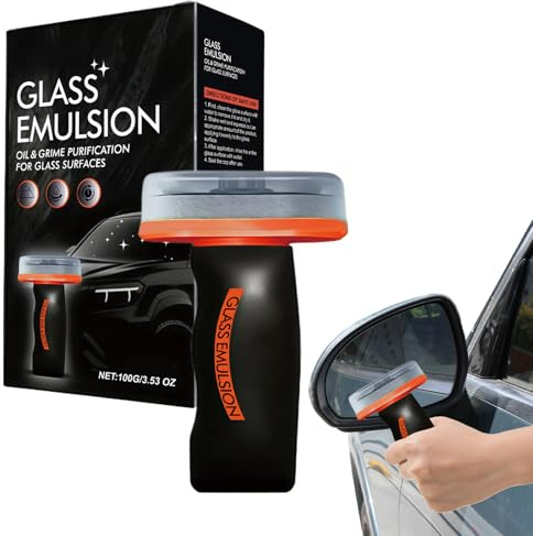 Rimuovi Macchie d'Olio per Vetri Auto - Lozione detergente per impronte 100 g,Pulitore pellicola parabrezza - per Visibilità Ottimale, Camion, Rimorchio, Veicolo, Specchietto Retrovisore
