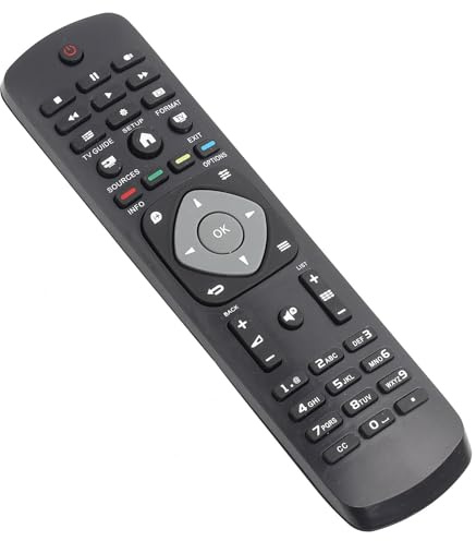 Estink Télécommande Universelle de Remplacement pour TV – Compatible avec LCD LED Plasma – Sans Programmation – Nécessite 2 Piles AAA (Non Incluses)