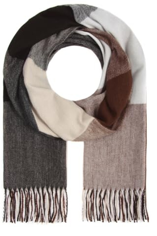 Majea Damenschal Winterschal Strickschal Damen Schal (880042) (braun 20)