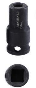 TuToy Socket Adapter 6Mm/8Mm/10Mm Socket Holder 3/8 Inch Square Driver Bolt Driver For Hanger Bolts Thread Tools - M8X1.25