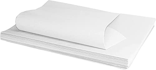 FLORIO CARTA Confezione da 20 Fogli Formato 100x140 cm di Carta Kraft Colore Bianco da 80 gr Ottima per Confezionare Regali o Usi Vari