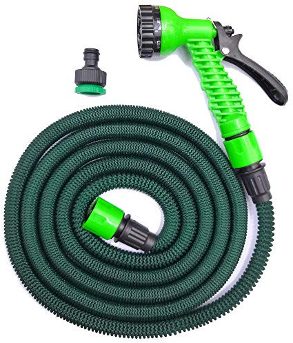 Rebeca Shop Tubo Da Giardino Telescopico Con Pistola 7 Funzioni Durable Hose Varie Misure (2,5mt fino a 7,5mt)