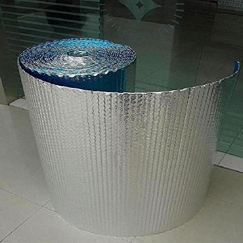 Aluminium Dampfsperrfolie Dampfsperre Dach Innen Dampfsperre zur Dämmung Dampfsperrfolien zur Dachisolierung Dach dampfsperre sauna Dampfsperren,Dachisolierung Selbstklebend (Size:1x20m/3.2x65.6ft)