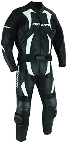PROANTI Motorrad Lederkombi Racing Leder Kombi 2 Teiler Motorradkombi