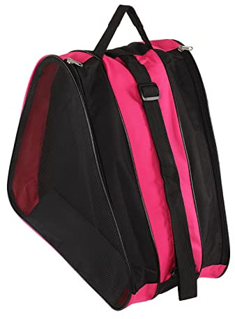 Serlium Schlittschuhtasche,Verdickte 3-lagige Schlittschuhe Tasche Dreieck wasserdichte Rollschuhtasche Mit Verstellbarem Riemen Für Den Außenbereic Eishockey Eiskunstlauf Zubehör