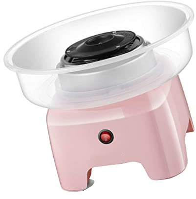 Shanrya Zuckerwattemaschine für zu Hause, Elektrische Zuckerwattemaschine, Einfache Reinigung, Einfache Bedienung für (Rosa)