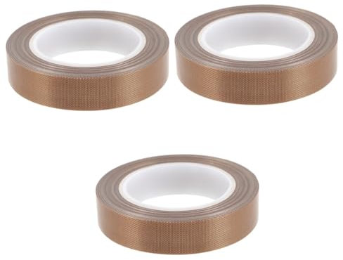 GLEAVI 3 Rollen Teflonband multifunktionales klebeband starkes klebeband - Hochwertiges - PTFE PTFE-Band für Versiegelung Dichtband Vakuum Versiegeler Dichtungsband