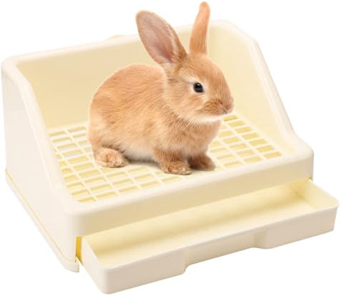 Qutalmi Kaninchentoilette, Hasentoilette | Kleine Haustiere Pan Potty Trainer Katzentoilette | Kleintier-Katzentoilette, Hasentoiletten-Katzentoilette, kleine Bettkasten-Haustierpfanne für