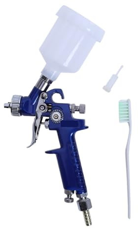 Pistola a spruzzo ad aria con alimentazione a grav Ugello Da 0,8 Mm/1,0 Mm H-2000 Pistola A Spruzzo For Verniciatura Auto Professionale Mini Pistole Ad Aria Compressa Aerografo Per mobili da parete pe