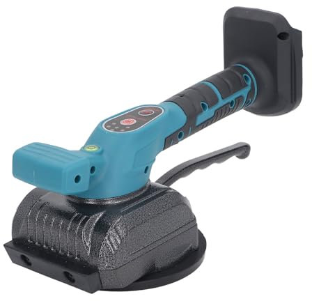 MOZUO Niveleur d'outil vibrant de carrelage sans fil portable, machine de nivellement automatique à 5 vitesses avec ventouse de 125 mm pour sols, carreaux et murs