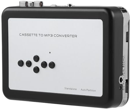 TIKATARER Cassette Player, USB Flash Drive Music Player Lettore Cassette con Cassetta Portatile a Convertitore MP3 Player per Cassette Portatile per PC, Lettore a Nastro Cassetta