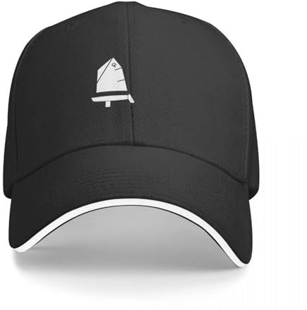 ECUXSRHN Basecap für Herren Schwarze Baseballcap Sailing Optimist on Heartbeat - Optimist Segeln Anime Hut Kapuze