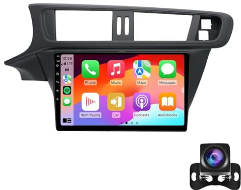 Trådlös Bilstereo För Ci-troen C3-XR 2010-2015 Bärbar Radio, 9 Tums IPS Pekskärm CarPlay-skärm Med Bluetooth 5.0 Mirror Link Röstassistent Sat Navi AUX FM Bakre Kamera(Size:M300S)