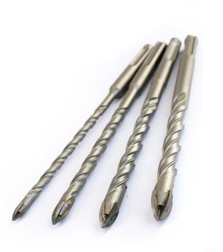 Punta da trapano per piastrelle in porcellana rivestita in carburo per gambo SDS PLUS, progettata per forare ceramica, pietra, legno e plastica (8 × 160 mm)