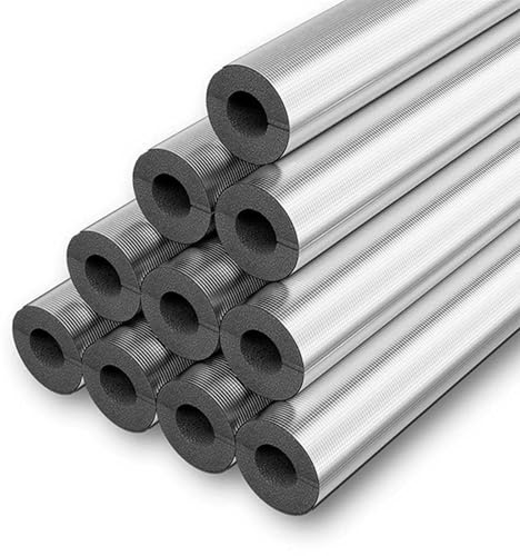 Pipe Lagging Antifreeze Pipe Insulation Aluminum Foil Anti-Freezing Flame Retardant Length 37.4 in Thickness 0.78 in Pipes Insulation Lagging for Indoor and Outdoor Pipes(ID114.0 mm/4.49in)