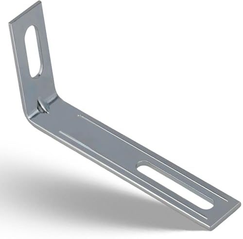 Kippsicherung Möbel – 4er Set – verzinkter Stahl, Wandbefestigung Schrank | 77 x 32 x 15 mm