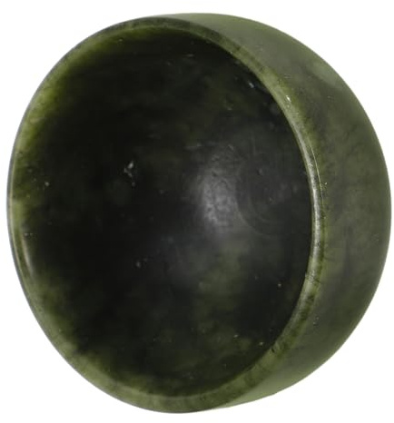 WEKADRIN Ciotola Barba Naturale in Pietra Verde per Sapone da Barba Grande Capacità Antiscivolo e Multiuso per Rasatura Uomo in Viaggio e Uso Quotidiano