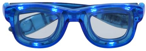 Boland - LED Partybrille Blink mit Beleuchtung | Brille mit 3 Licht Modi inkl. Batterien für Festival, Karneval und Mottoparty