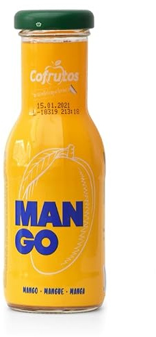 Mango Fruit Nectar & Juice in Glass Bottle 200ml by Cofrutos – Pack of 10
