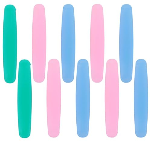 HEATSHAKING 10 Piezas Exprimidor de Pasta de Dientes Creativo de Pvc Función Manual y Luz Nocturna para Apretar Tubos Fácilmente Baño Color Aleatorio