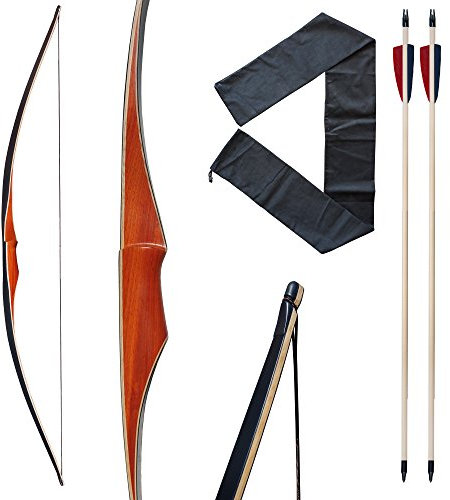 Bogenset Ragim Wolf 68 RH 40 lbs Langbogen mit Hülle und Pfeilen