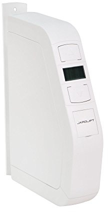 jarolift Elektrischer Gurtwickler Aufputz JAROMAT Pro AP 23/5, inkl. Sonnensensor & Zeitschaltuhr, 23 mm Gurtbreite, Zugkraft 30 kg, Smart-Home Rollladenantrieb, mit Display, Zeit- und Astrofunktion