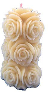 Bougie parfumée bouquet fleurie - blanche