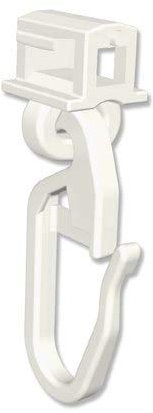 Interdeco Klick-Gleiter Klicki für Gardinenschienen und Vorhangschienen (200 Stück)