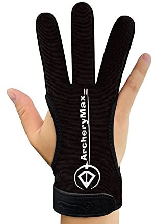 ArcheryMax Schießhandschuh 3 Finger Bogenschießen Handschuhe für Kinder/Jugend/Erwachsnen