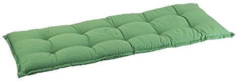 Homeoutfit24 Sylt Bankkissen, Made in Europe, Polsterauflage, grün | Gartenbank-Auflage, Polsterkissen, Material - Schaumstoff und Polyester, Oeko-TEX® Standard 100