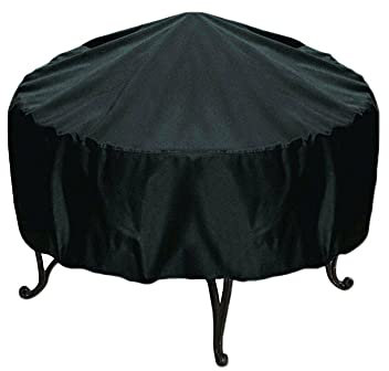 DAIHAN Grill Abdeckhaube,BBQ Grillabdeckung,Abdeckung Haube Wasserdicht Schutzhülle Kugelgrill Abdeckhaube 210D Oxford Stoff Rund BBQ Grillabdeckung,Schwarz,41x70cm