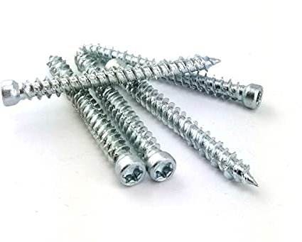 100 tornillos para marcos de ventana y ventanas, 7,5 x 152 mm