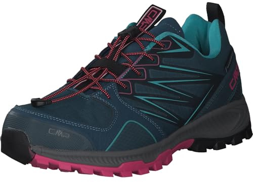 CMP ATIK WMN WP FAST HIKING SHOES, Scarpe da Trekking Donna, Deep Lake-Purple Fluo, 39 EU