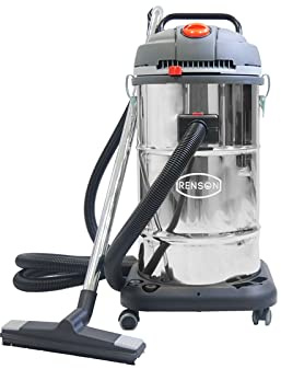 RESON Aspirateur Industriel Professionnel 2x1kW, 2 Moteurs pour Chantier, Livré avec de Nombreux Accessoires