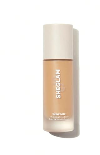 SHEGLAM Skinfinite feuchtigkeitsspendende Foundation, makellose dewy Deckkraft unsichtbare Poren leicht natürlich nicht fettig weiche flüssige Foundation-Nude