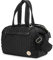 SONARIN Multitasche Fasciatoio per Neonato, Grande Capacità Multifunzionale Borsa Cambio a Tracolla Elegante per Pannolini da Viaggio con Spalline Singola (Nero)