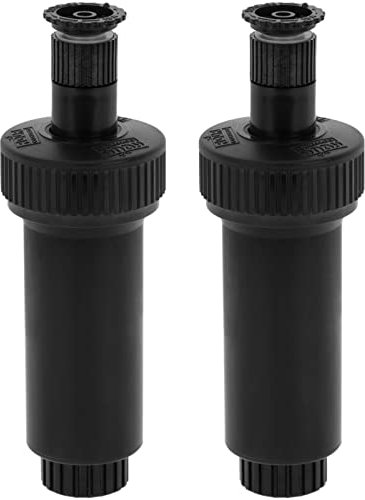 PrimeMatik - Pack de 2 Unidades aspersor con tobera emergente de 6 cm con Alcance de 2 a 4 m