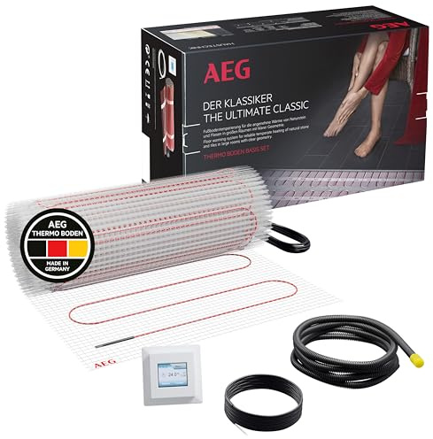 AEG elektrische Fußbodenheizung, Komplettset 1 m², 160 W/m², Basis Thermo Boden TBS TB 160/1 Set Plus, 205799